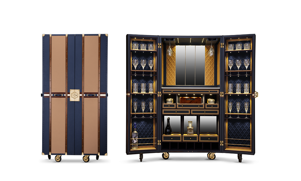MEDIUM BAR CABINET TRUNK IV