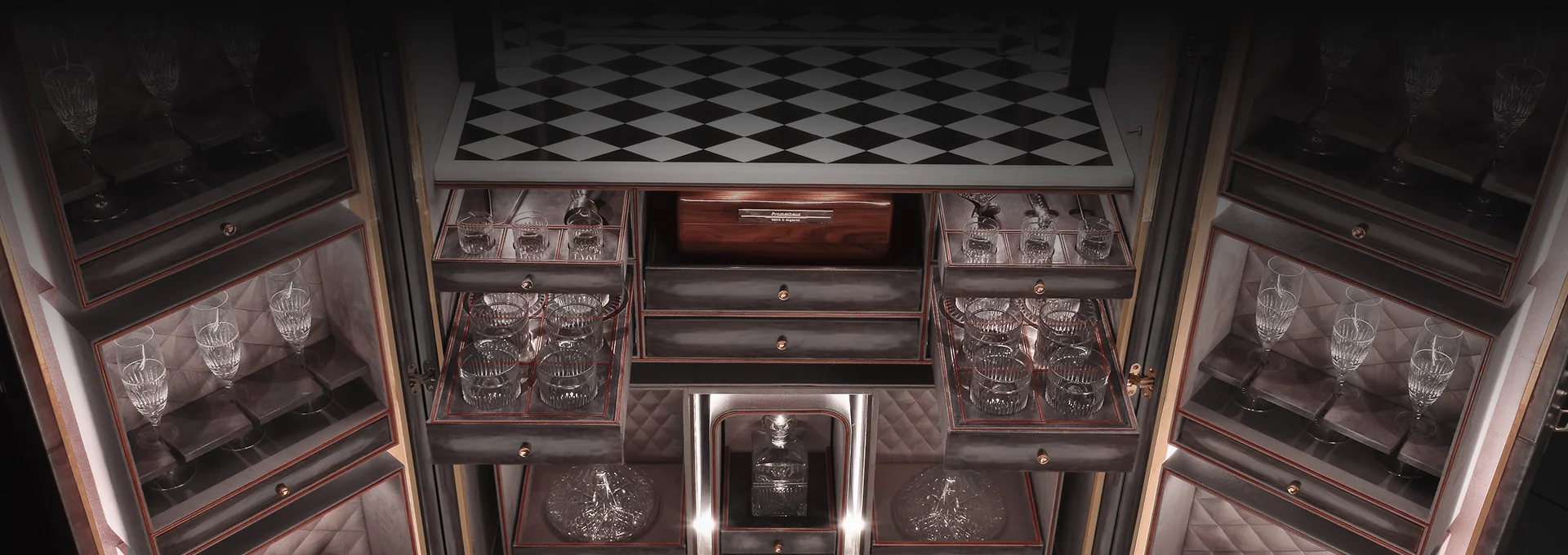 bar cabinet trunks