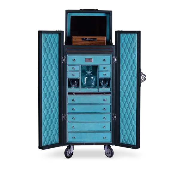 bar & poker cabinet trunk