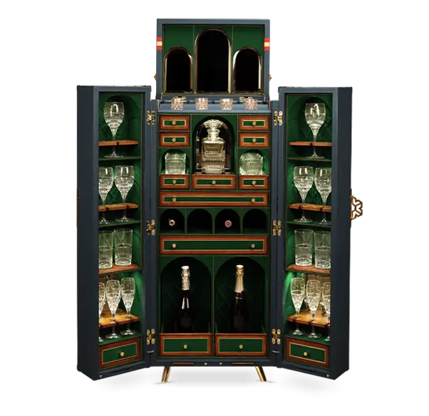 Rajputana Bar Cabinet Trunk