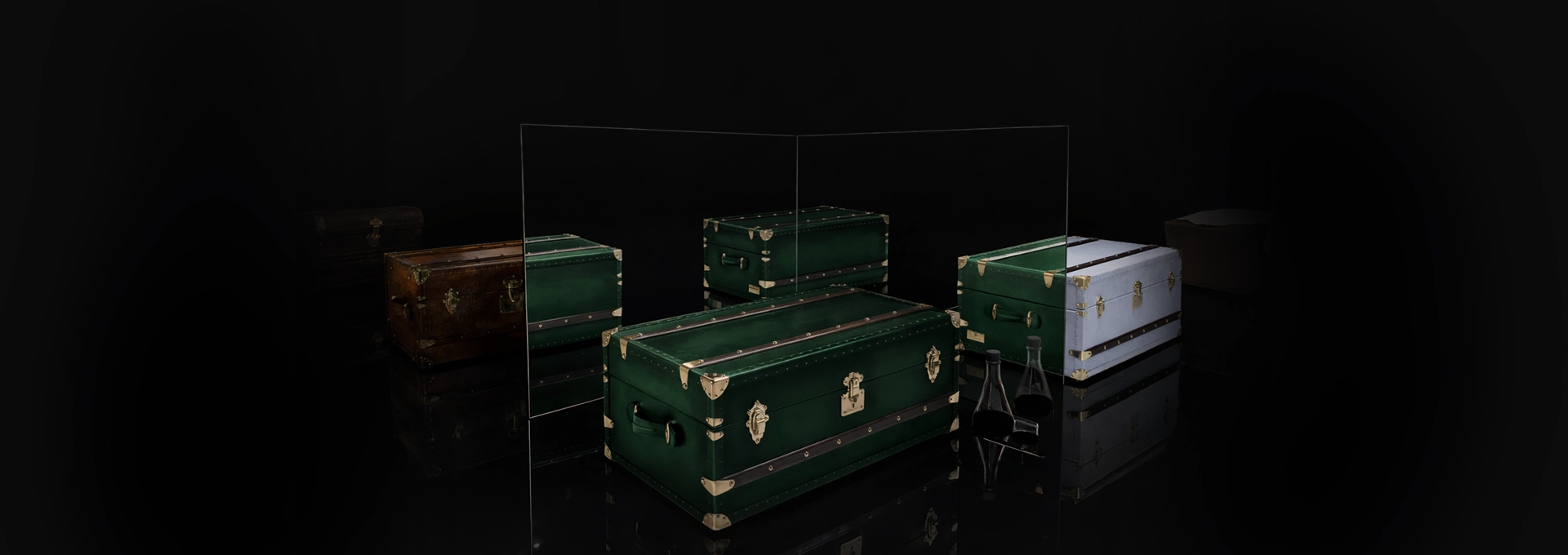 Classic steamer trunks