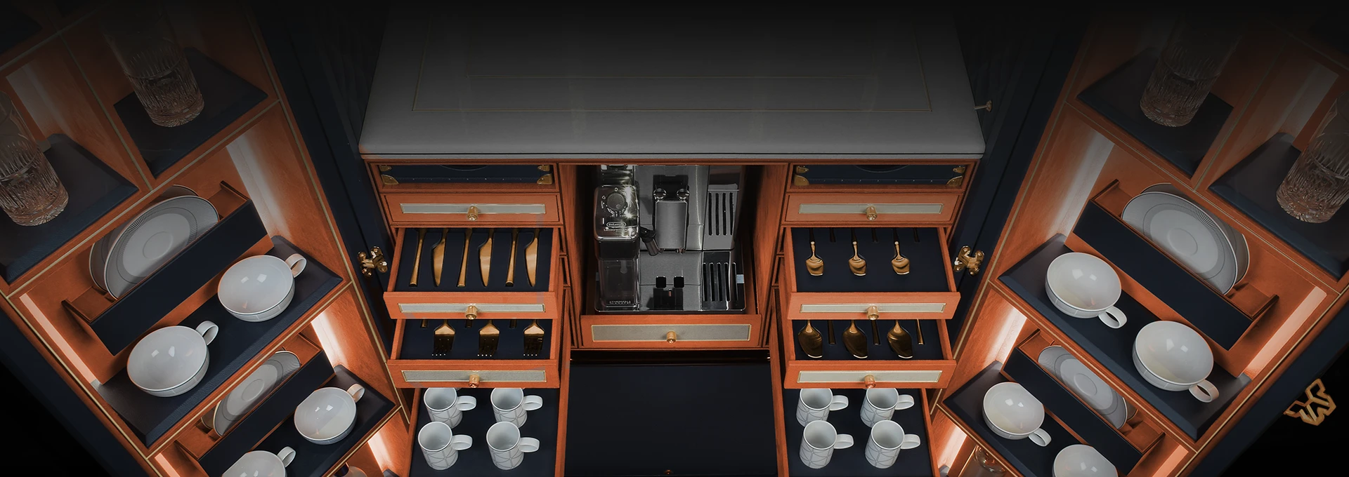 Tea and Coffee Cabinet Trunks