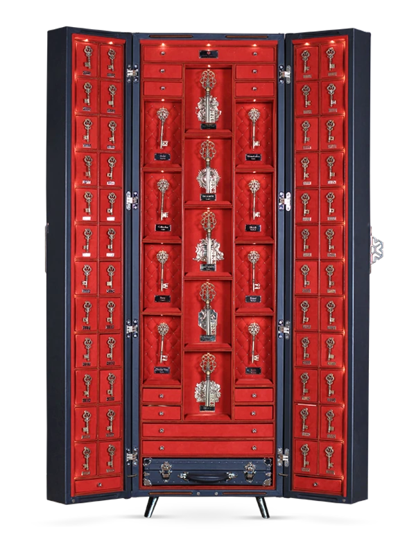 luxury custom key trunk cabinet for collection