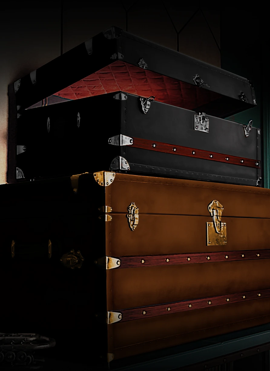 steamer and trousseas trunk