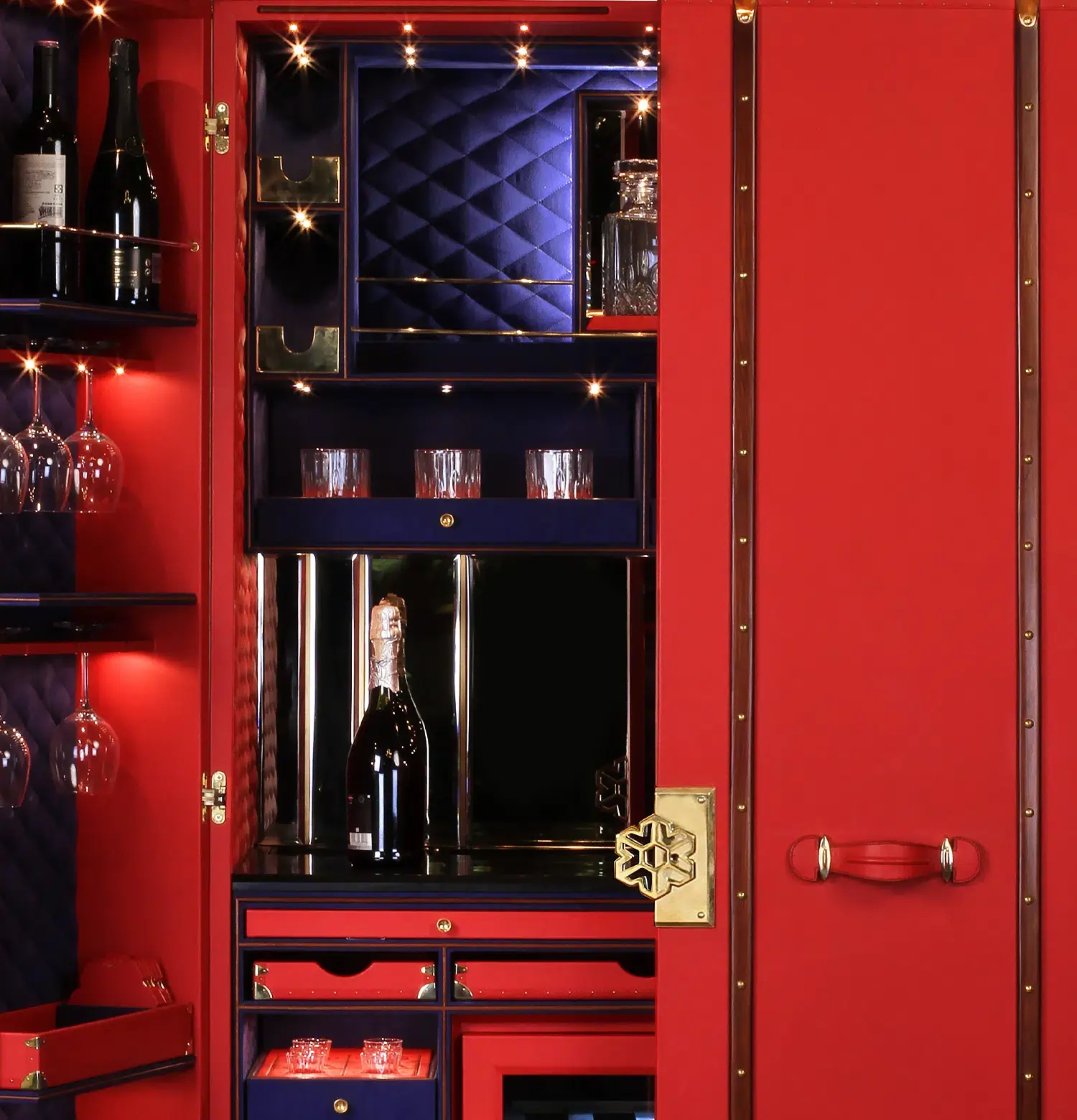 large bar cabinet trunk