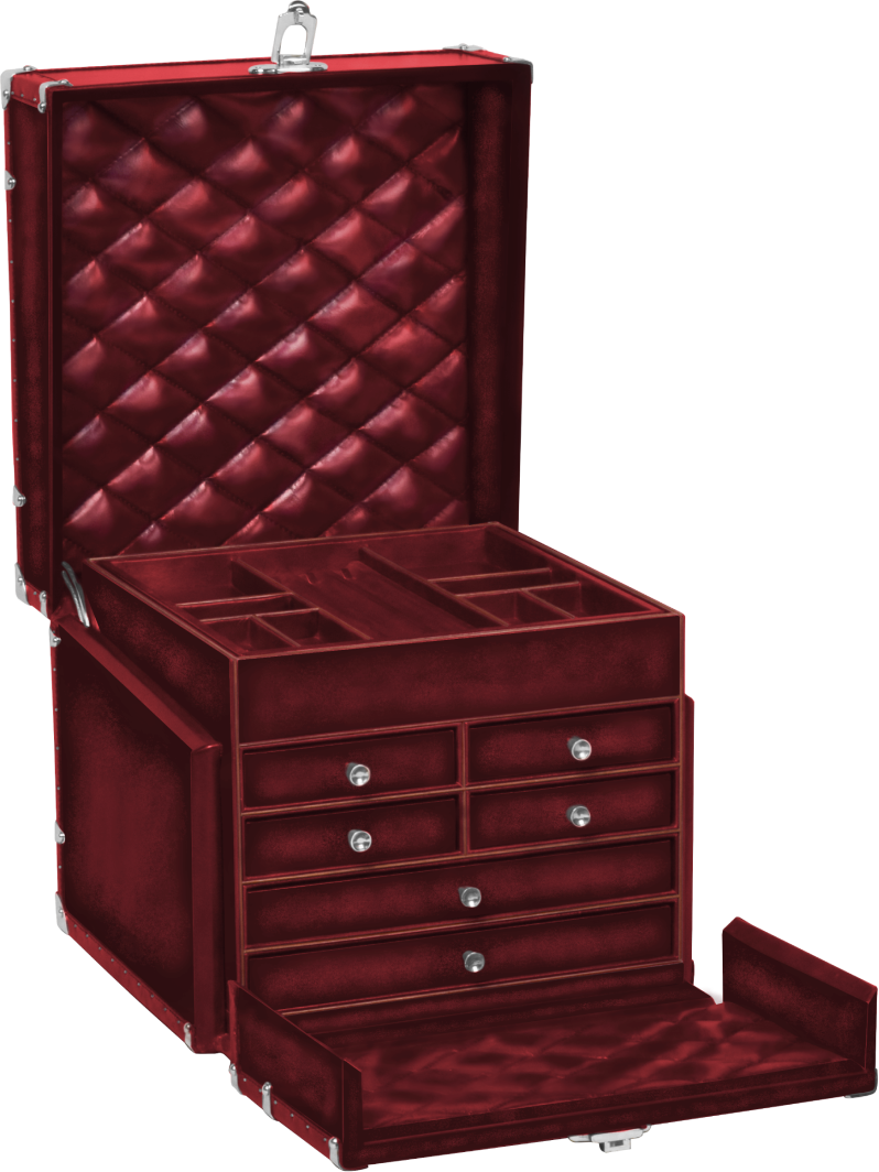 large jewellery steamer trunk