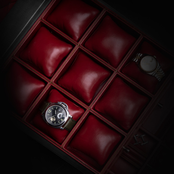 large watch steamer trunk