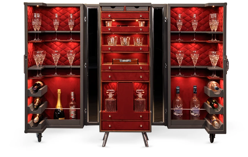 Small Bar Cabinet Trunk