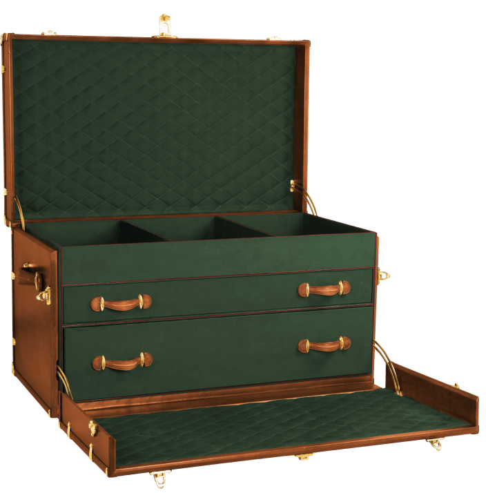 Steamer Trunk (With Two Drawer)