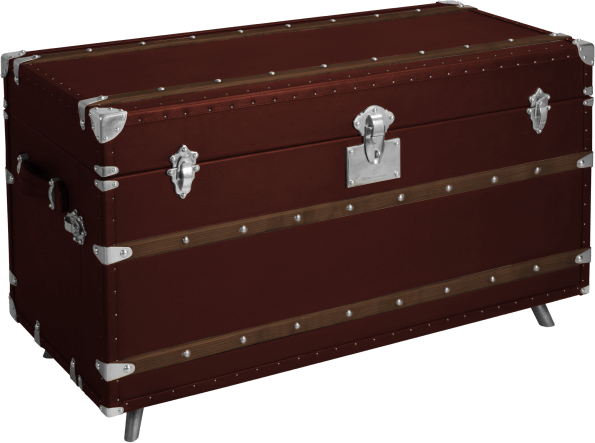 Wine steamer trunk Burgundy color